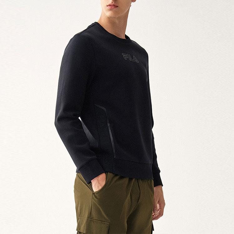 Fila Толстовка с логотипом для мужчин, черная F61M148210FBK