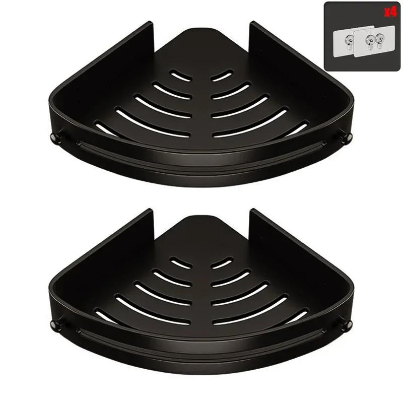 Трехслойная полка для ванной комнаты, полка для душа без гвоздей, пластиковая полка для шампуня, душевые принадлежности, хранение, аксессуары для ванной комнаты