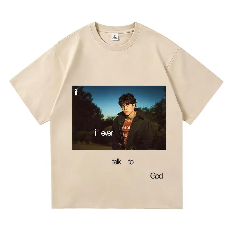 Landon Barker If I Ever Talk To God T Shirt Men Women Fashion Trendy T-shirt Y2K Harajuku Punk Gothic Round T-shirt