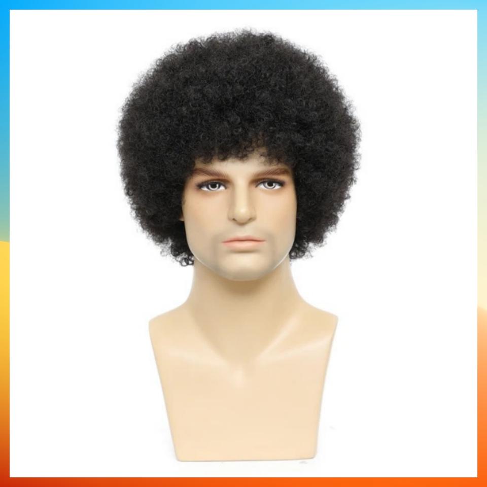 2025 Модный африканский парик мужской короткий кудрявый парик HW990