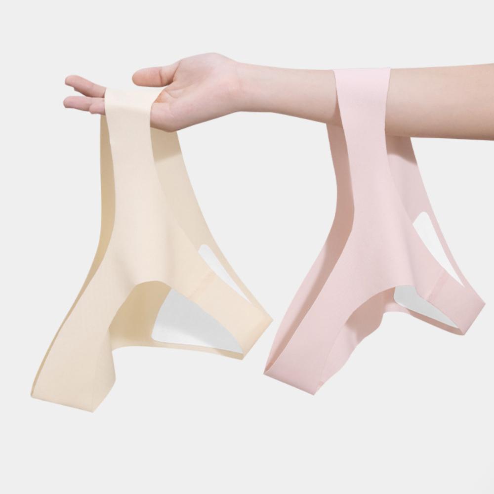 Women's Ice Silk Yoga Sports Thong with No Trace, Thin Design, Low Waist, Pure Cotton Crotch, Antibacterial Crotch, No Hip Clip, Women's Thong