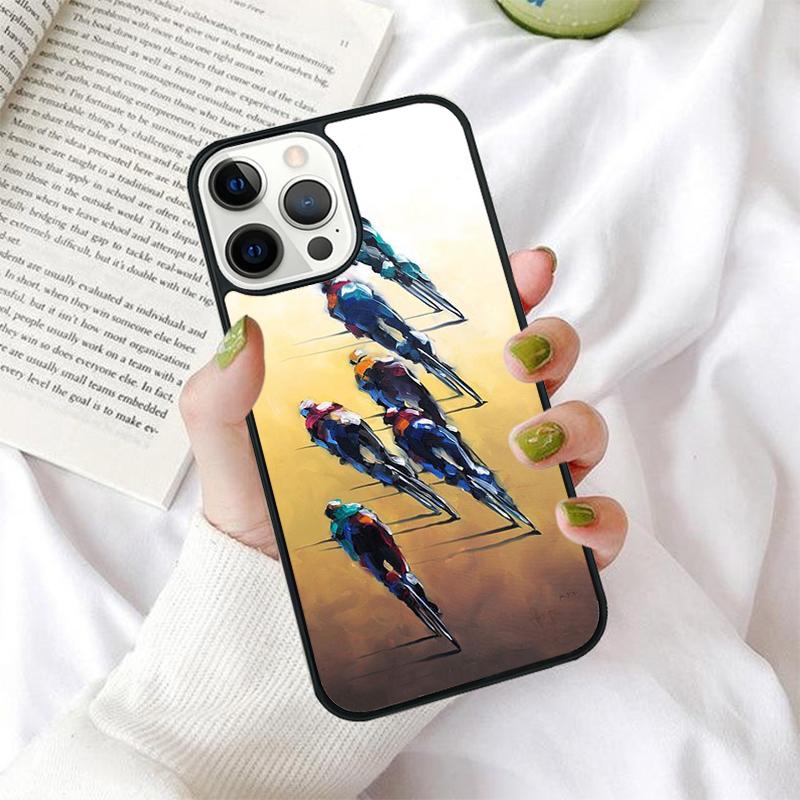 BIKE CYCLING art Phone Case for iPhone 17 Air 16 PRO MAX 15 14 PLUS 12 11 13 Back Cover Fundas Shell coque