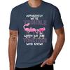 Apparently Were Trouble When We Are Together Flamingo Tee shirt TShirt Trendy Casual Short Sleeve Shirt
