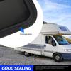 RV Window Trailer Window Waterproof Sealed Tinted Tempered Glass Pull Opening Rounded Corner with Clamp Ring for Camper Vehicle