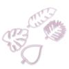 4Pc/Set Tropical Leaf Fondant Cake Mold Embossed Candy Biscuits Cookie Cutter