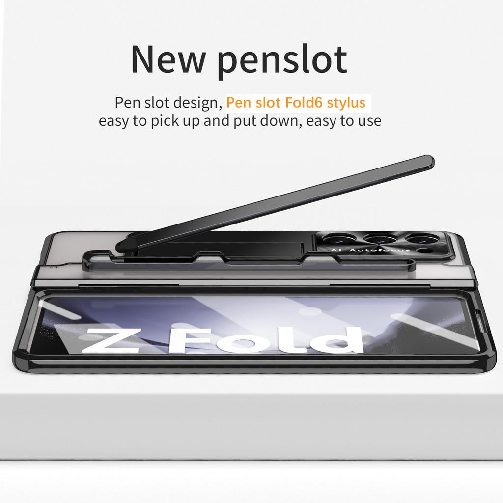 For Samsung Galaxy Z Fold6 5G Case Kickstand Hard PC Phone Cover