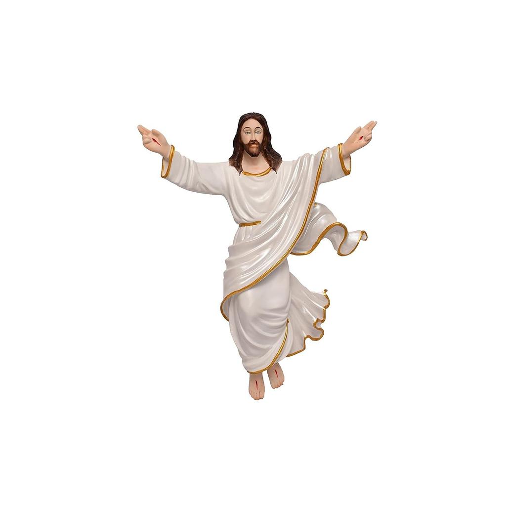 Воскресший Иисус Христос (3 x 10 x 12 дюймов) Идол и экспонат для подарков и декора (белый)