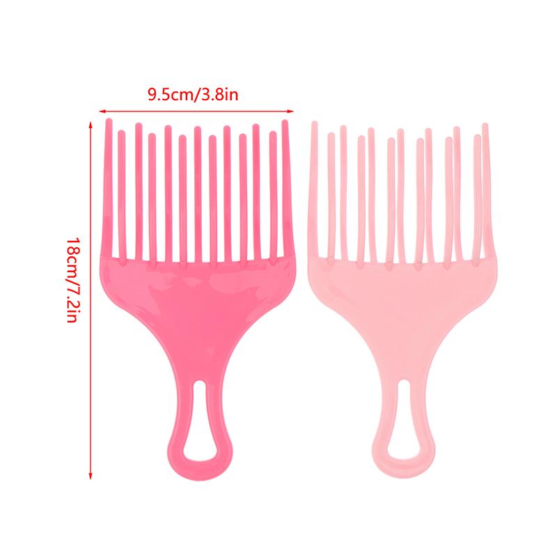 1 шт. вставная расческа для волос в стиле афро, широкая расческа, вилка для волос, щетка для мужчин, масляная головка для волос, пластиковая зубчатая расческа, вьющиеся афро-парикмахерские инструменты