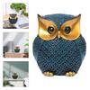 Owl Figurines Home Decor Accents Cute Small Animal Sculptures Vintage Owl Figurines for Bookshelf Bedroom Living Room