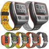 For Garmin Forerunner 310XT Two-color Silicone Watch Band(Grey Orange)