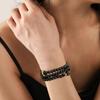 Ретро черный браслет из бисера многослойный дизайн женский браслет панк украшения