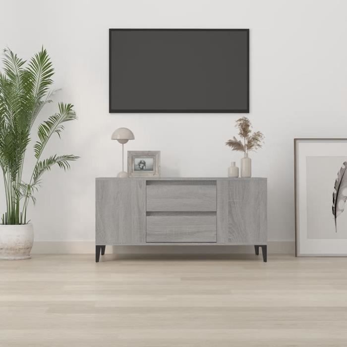VidaXL TV Stand Sonoma Grey 102x44.5x50 Cm Engineered Wood 819610