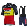 Soudal Quick Step комплект велосипедного трикотажа, летний бельгийский велосипедный дышащий мужской костюм для горного велосипеда Maillot Ropa Ciclismo, униформа, костюм