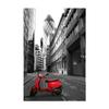 Пейзаж Красный автобус с видом на город Холст Картина Эйфелева башня в Париже Плакаты и принты Настенные художественные фотографии Домашний декор без рамки