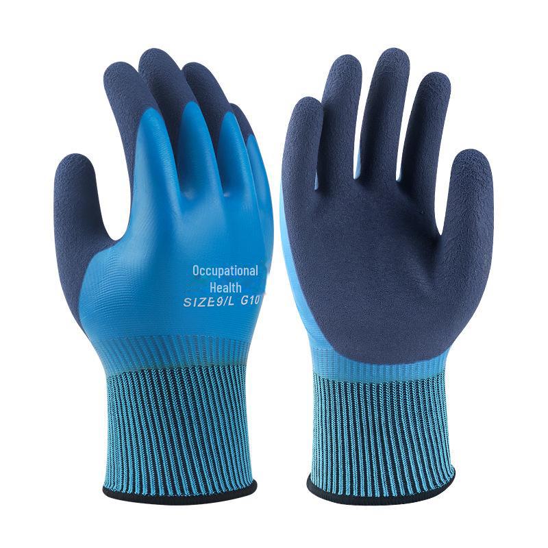 Нитриловые износостойкие нескользящие нейлоновые рабочие перчатки