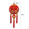Chinese Festival Ornament with Tassel Red Sign for Dining Area