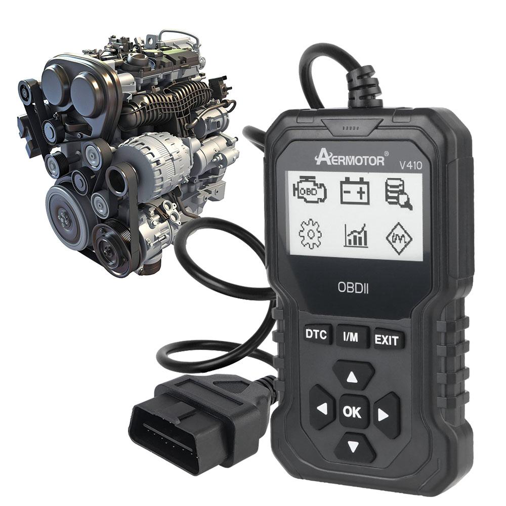 Датчик кислорода аккумулятора двигателя EVAP тестер EOBD OBD 2 сканер кодов неисправностей очистка автомобиля диагностические инструменты V410 OBD2 считыватель кодов