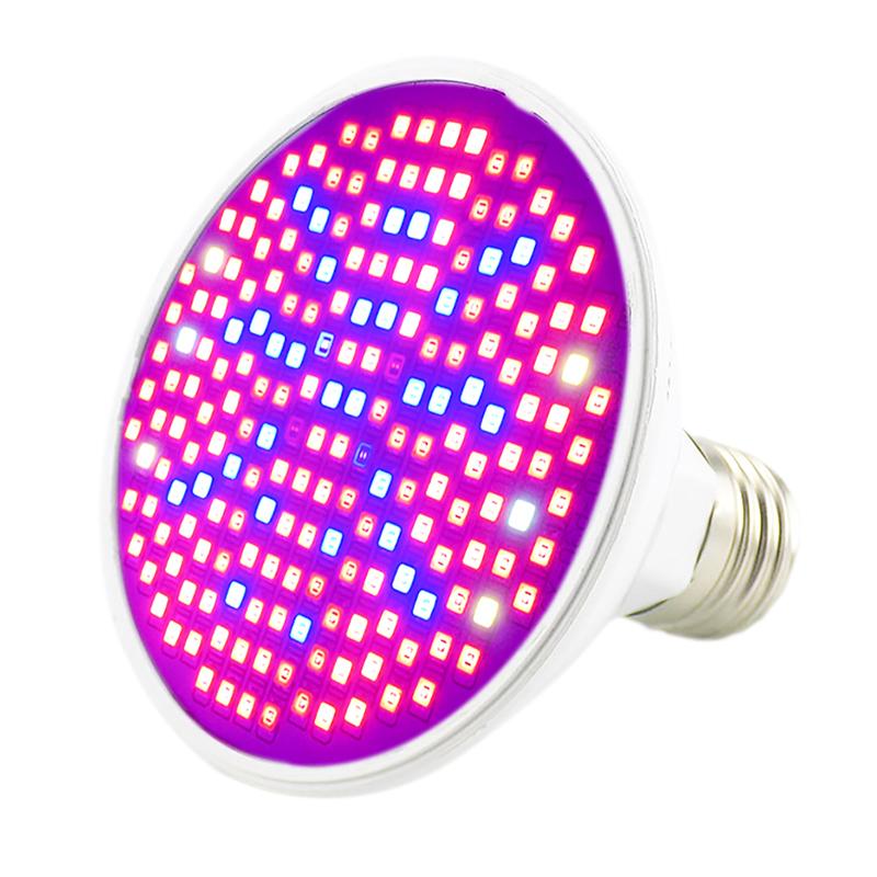 290 Led Plant Grow Light E27 200 LED Growing Lights Bulb Full Spectrum Indoor Flower Lamp for Greenhouse Vegs Hydroponic System