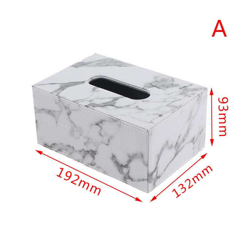 Идеальный современный мраморный прямоугольник из искусственной кожи коробка для салфеток держатель для туалетной бумаги чехол диспенсер для домашнего декора