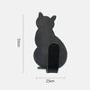 2Pcs Bathroom Storage Holder Cat Pattern Stainless Steel Kitchen Hanger Self-adhesive Hooks Towel Racks Door Clothes Wall Hanger