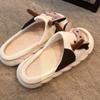 Non-slip Universal Indoor Home Cotton Linen Sandals Cute Cartoon Cow Linen Slippers Man Four Seasons