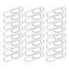 24Pcs Pencil Holder Clip Metal Paperclip Shape for Notebook Picture Stationery Supply