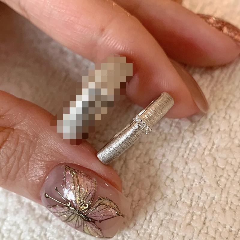 Элегантные Простые Женские Кольца Регулируемое Кольцо Мода Легкая Роскошь Чувство Высокого Класса Кольцо на Указательный Палец Индивидуальность Нишевый Дизайн Чувство Ручной Ювелирии