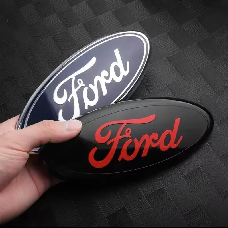 Car Front Hood Emblem With Pins Trunk Badge For Ford ST Line Focus Mustang Fiesta Puma Ranger Kuga MK7 MAX F150 Mondeo Escape APY1