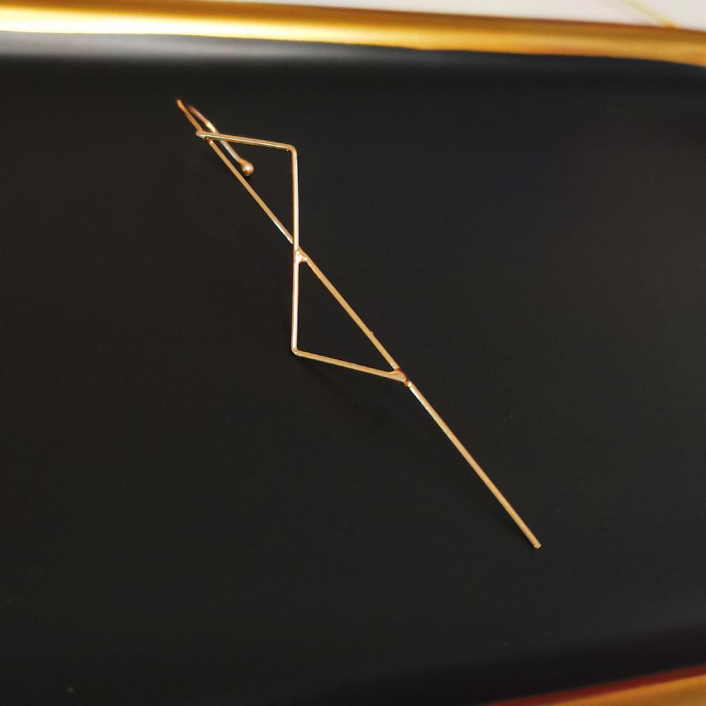 Модный пирсинг из циркония с клипсой для ушной раковины и диагональным дизайном ушной косточки для женщин