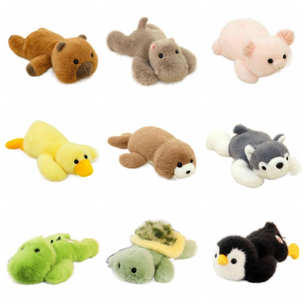 Пингвин Имитация Животное Игрушка Лежащая Поза Мягкая Кукла Капибара Детские Игрушки