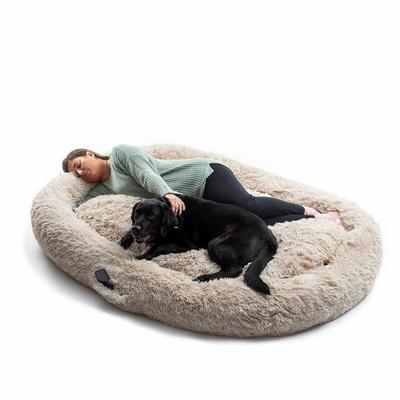 Кровать для Собак для Людей - InnovaGoods - XXL - Бежевый - Эргономичный - Съемный Чехол