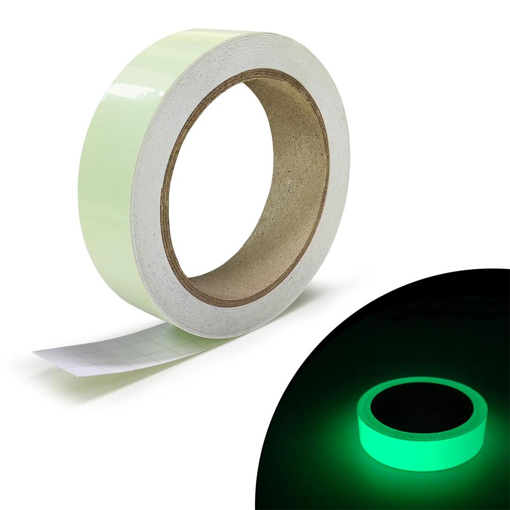 1cm/2cm/3cm/5cm*5M Glow In The Dark Tape Green Luminous Photoluminescent Luminescent Emergency Safety Egress Markers Stairs Step
