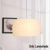 Lamp Paper Sheepskin Shades White Drum Shape Lantern Lampshade Living Room Decor