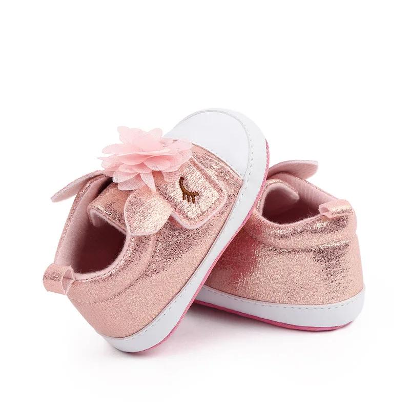 Infant Toddler Babies Boys Girls Shoes For Newborn Soft Sole Canvas Solid Footwear Crib Moccasins Letter Print Anti-Slip Shoes