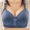 Ladies Pure Cotton Large Size Thin Underwear Anti-sagging Bra No Steel Ring Gathering Breathable Sexy Fashion Printing Bra