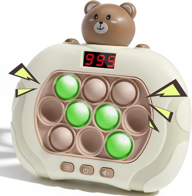 Игрушка Pop Fidget Kids It Games, игровая консоль Fast Push Bubble со светодиодным экраном для детей 8–12 лет, портативная игра Quick Push, сенсорные игрушки для аутизма