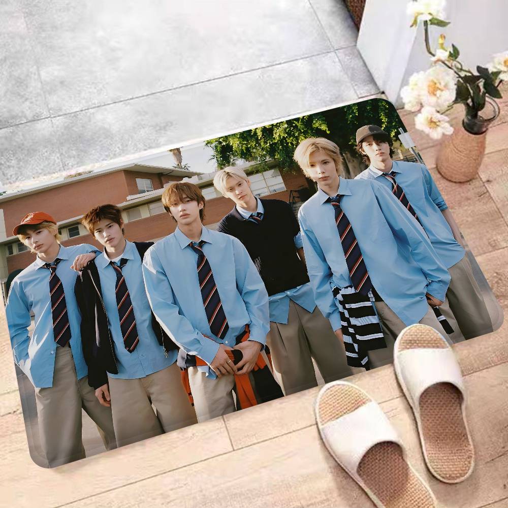 Kpop R-rIIZE Floor Mat INS Style Soft Bedroom Floor House Laundry Room Mat Anti-skid Household Carpets