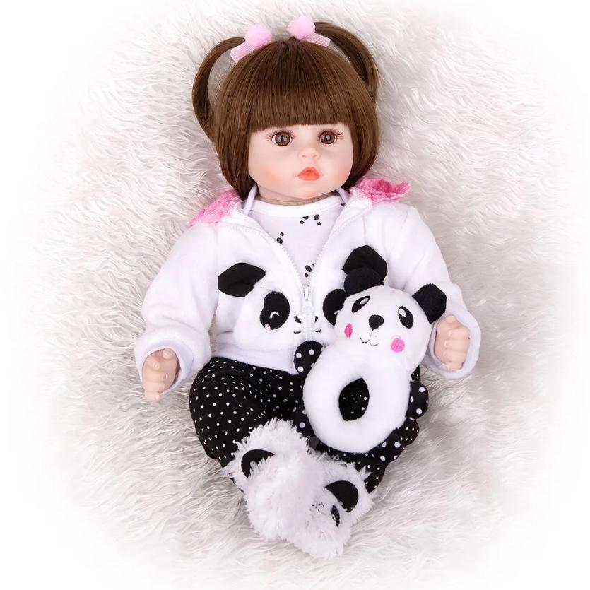 KEIUMI Кукла Reborn Bebe, игрушка, тканевое тело, Реалистичная кукла с жирафом для детей, подарки на день рождения и Рождество