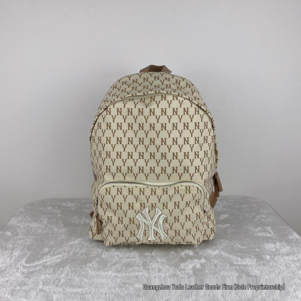 Korea 2025 ML Versatile Monogram Backpack: Large Capacity Unisex Schoolbag
