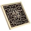 Square Bathroom Waste Drain Brass Ground Drainer Antique Strainer Cover Grate  Shower