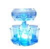 Entertainment Set: Decanter with Six Bullet-Shaped Party Wine Glasses