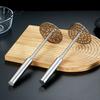 Handheld Vegetable Smasher Stainless Steel Potato Masher, Wooden Handle Food Press for Baby Rust Resistant Kitchen Tool Puree, Manual Crusher, Gadget