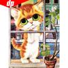 5d Diamond Painting Cat Picture of Rhinestone Diamond Embroidery Sale Full Round Diamond