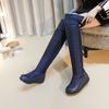 Новая мода толстые термохлопковые сапоги выше колена