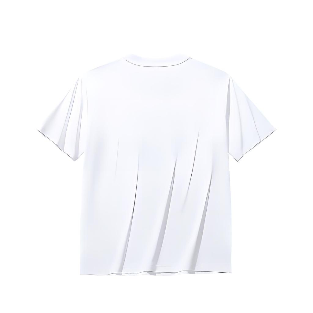 Anta Удобная Дышащая Универсальная Свободная Футболка с Коротким Рукавом Женские Топы Белоснежная 162528104-1