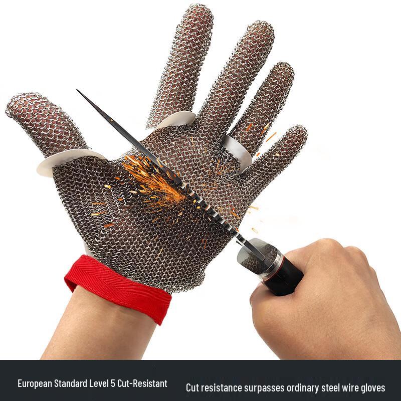 SCHWER Level 5 Stainless Steel Cut-Resistant Glove