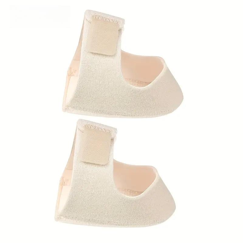 Амортизирующие накладки на пятки, тканевые стельки для облегчения боли в ногах, регулируемый дизайн с волшебной лентой, (1 пар)