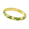 Traditional Vintage Cloisonne Bangle Big Floral Leaf Women's Hand Bracelet  Gifts for Women Girl