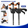 2pc 4 Inch Woodworking F-clip Nylon Quick Woodworking Clip Wooden Board Clip Metal Fixing Clip Tool Clip