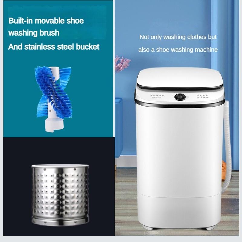 Бытовая полуавтоматическая стиральная машина малой вместимости для обуви, устройство для стирки детской одежды, электрическая стиральная машина